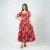 Tropicana Twist Dress - new red