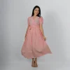 Noir Petal Wrap Dress - Image 10