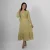 Azure Wrap Midi Dress - yellow