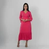 Azure Wrap Midi Dress - Image 13