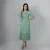 Azure Wrap Midi Dress - green