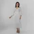 Azure Wrap Midi Dress - white