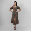 Meadow Whirl Wrap Dress