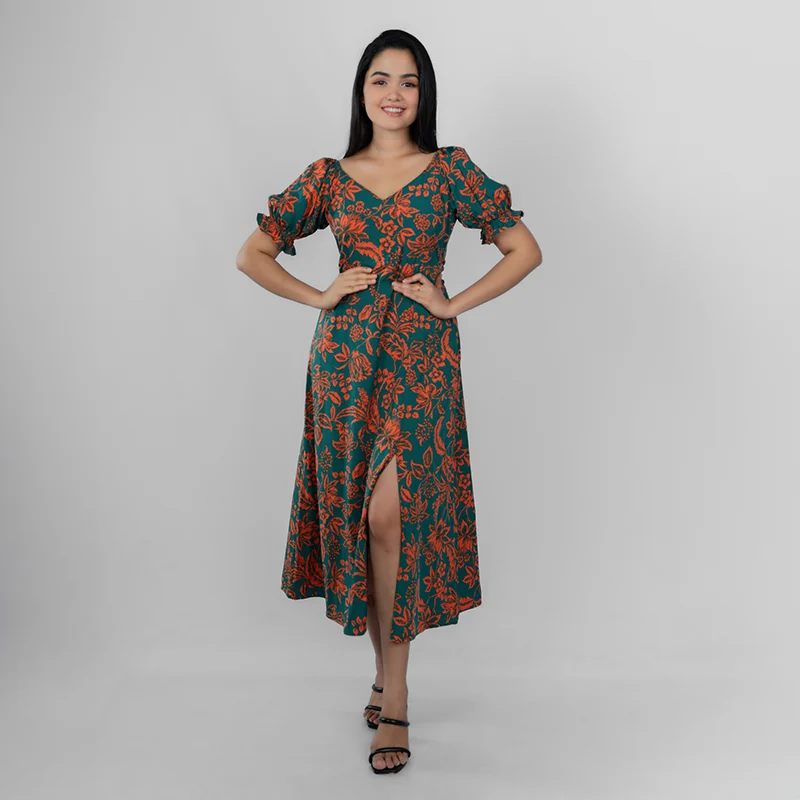 Meadow Whirl Wrap Dress