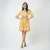 Amber Whirl Shirt Dress - yellow