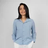 Meadow Mist Button-Down Blouse