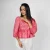 Paisley Muse Peplum Blouse - pink