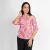 Azure Whirl Tunic Blouse - pink