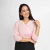 Willow Wrap Peplum Blouse - pink