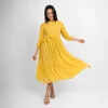 Marigold Whisper Midi Dress - Image 3