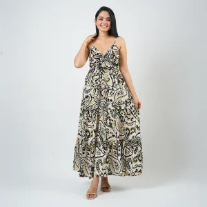 Paisley Drift Maxi Dress