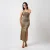 Radiance Sparkle Midi Dress - gold