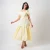 Daisy Tier Midi Dress - yellow