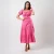 Willow Tier Midi Dress - pink