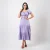 Willow Tier Midi Dress - purple