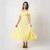 Willow Tier Midi Dress - yellow