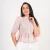 Noelle Peplum Blouse - pink