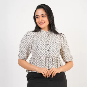 Mirra Peplum Blouse 