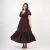Eileena Tier Dress - brown