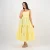 Veloura Strap Dress - yellow