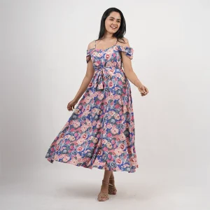 Flora Off-Shoulder Midi Dress