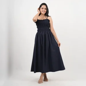 Vera Smocked Midi Dress