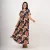Tropic Wrap Maxi Dress - brown