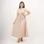 Linear Wrap Maxi Dress - cream