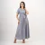 Linear Wrap Maxi Dress - ash