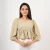 Viana Peplum Crop - beige