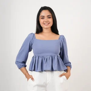 Viana Peplum Crop