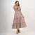 Flower Bow Tiered Midi - cream