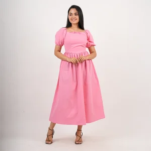 Ella Lace-Back Midi dress