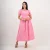 Ella Lace-Back Midi dress - pink