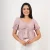 Lyra Ruched Peplum Top - light brown