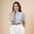 Blush Haven Crop Top - blue