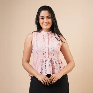 Fern Blossom Peplum Blouse