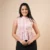 Fern Blossom Peplum Blouse - cream
