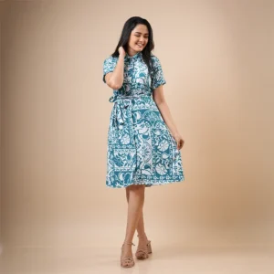 Sapphire Bloom Dress