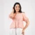 Rosalie Gathered Top - orange