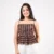 Elowen Peplum Top - black block