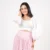 Roselle Grace Co-ord Set - crop white