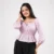 Seya Charm Peplum Top - pink