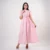 Meadowlight Tie-Waist Midi Dres - pink
