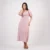 Rosalie Ruched Midi Dress - pink