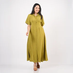 Timeless Ease Button-Down Maxi Dress