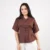 Willow Grace Button-Up Top - brown