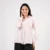 Striped Serenity Button-Up Shirt - white pink