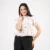 Petal Muse Peplum Top - orange